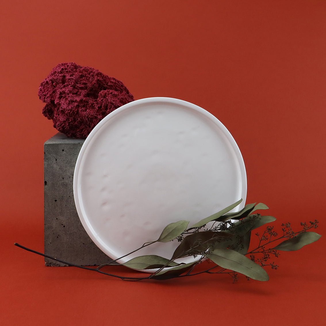 White Ceramic Small Plate