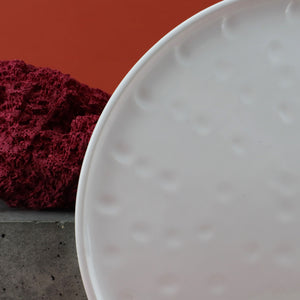 White Ceramic Large Plate