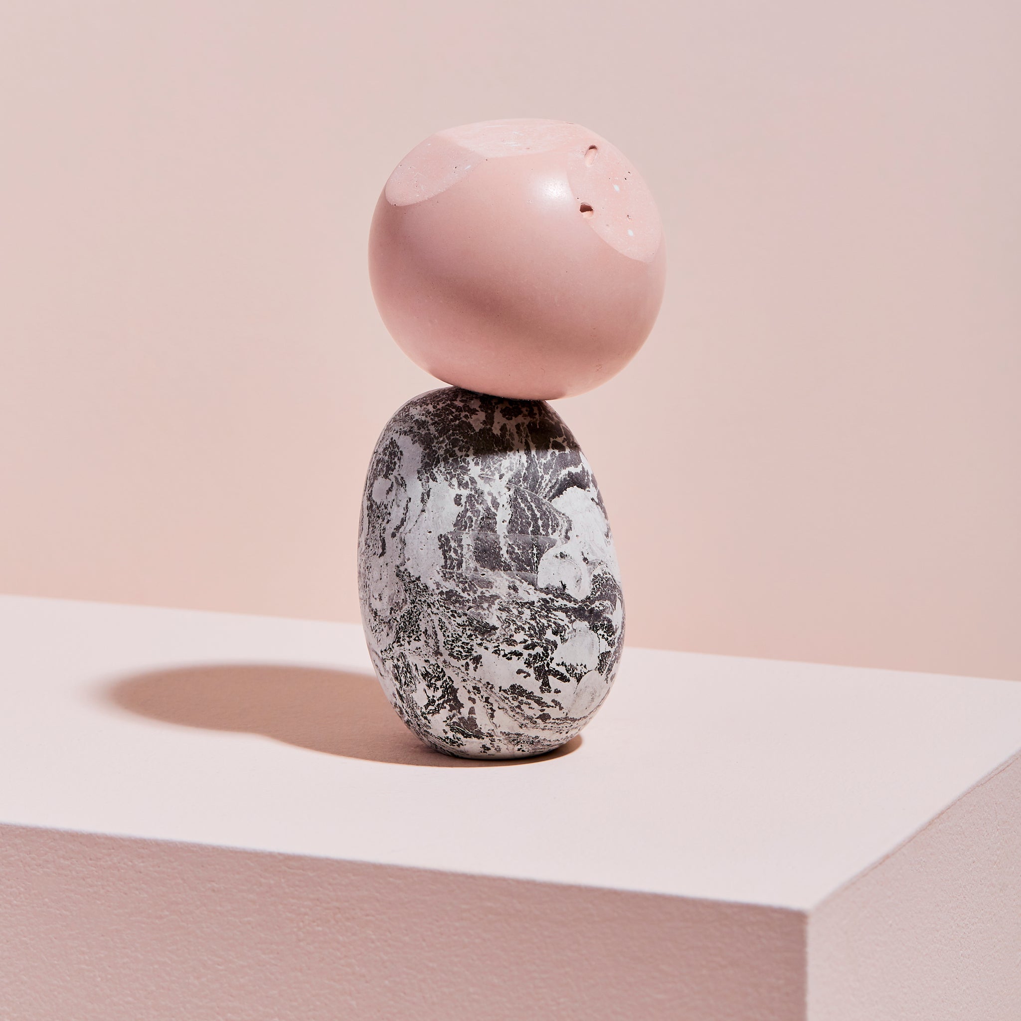 Pink Facet, One-of-a-Kind Sculpture MONOMIO Exclusive
