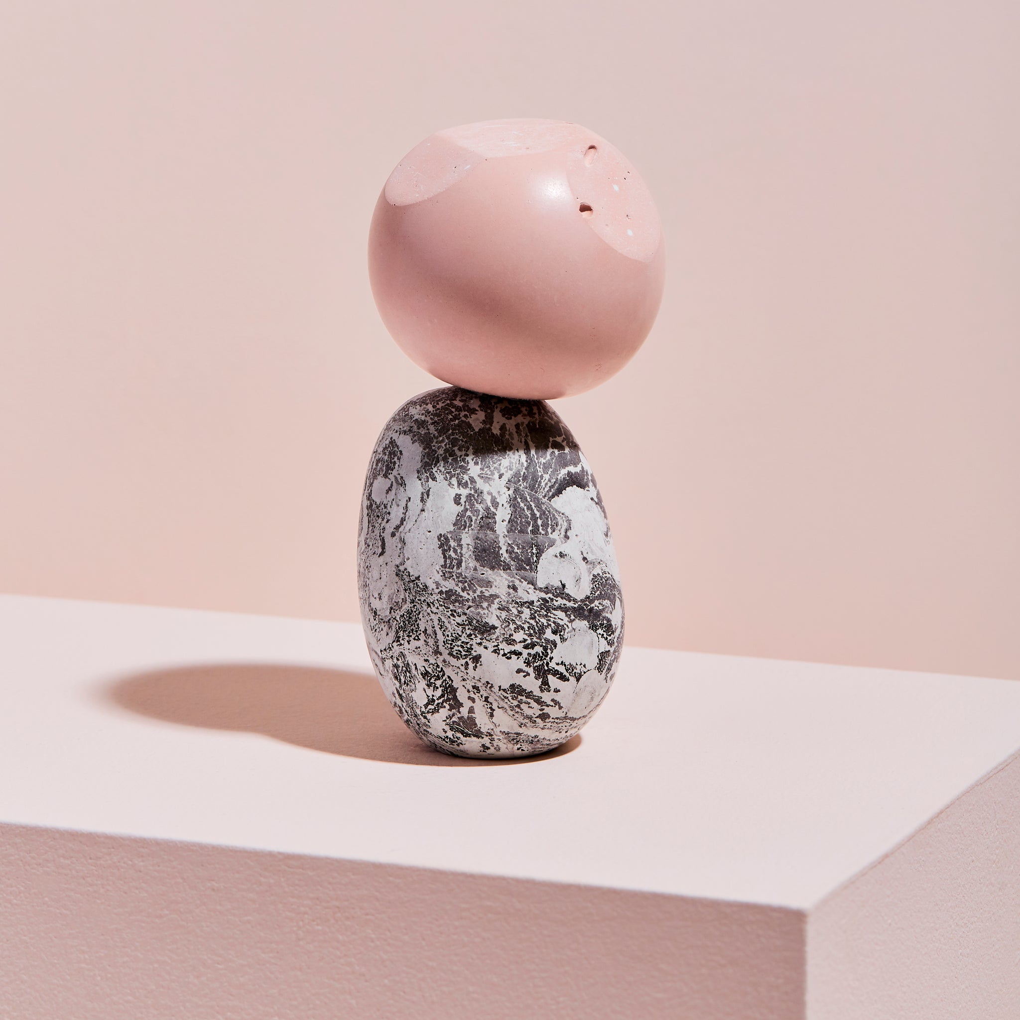 Pink Facet, One-of-a-Kind Sculpture MONOMIO Exclusive