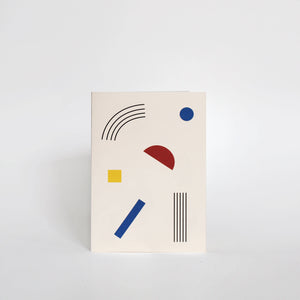 Primary Colors Greeting Card Set of 5