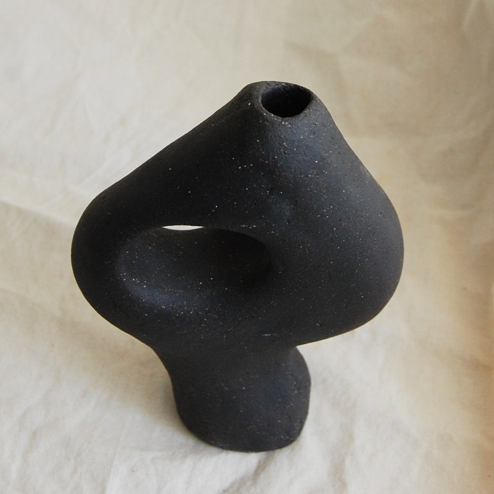 Pleomorph Black Vase