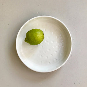 White Ceramic Soup or Fruit Plate
