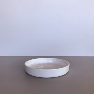 White Ceramic Soup or Fruit Plate