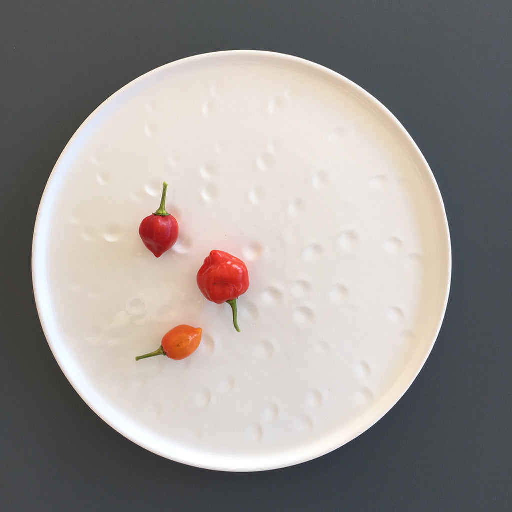 White Ceramic Large Plate